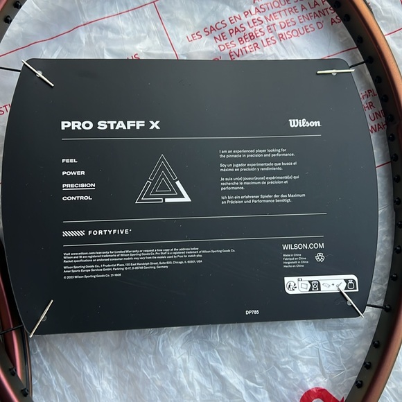 NWT Set of Wilson Pro Staff X v14, Grip 2 - Picture 10 of 16